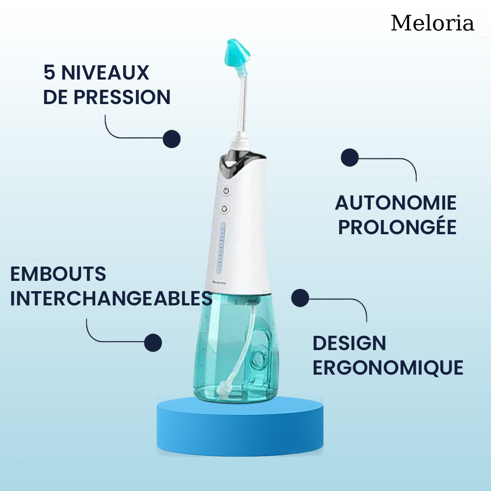 Meloria® NoseCleaner : L’appareil qui élimine les impuretés nasales et vous aide à respirer librement.