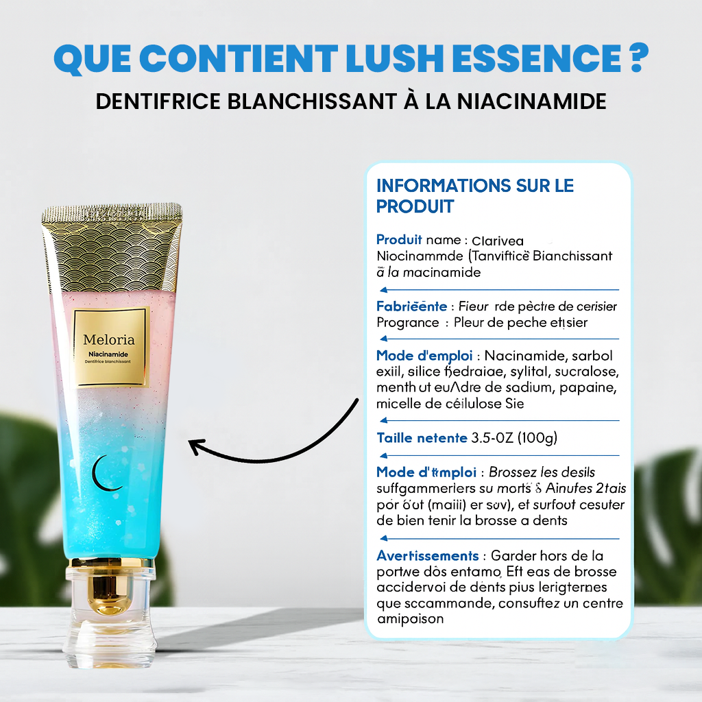 Meloria® – Dentifrice Éclaircissant à la Niacinamide