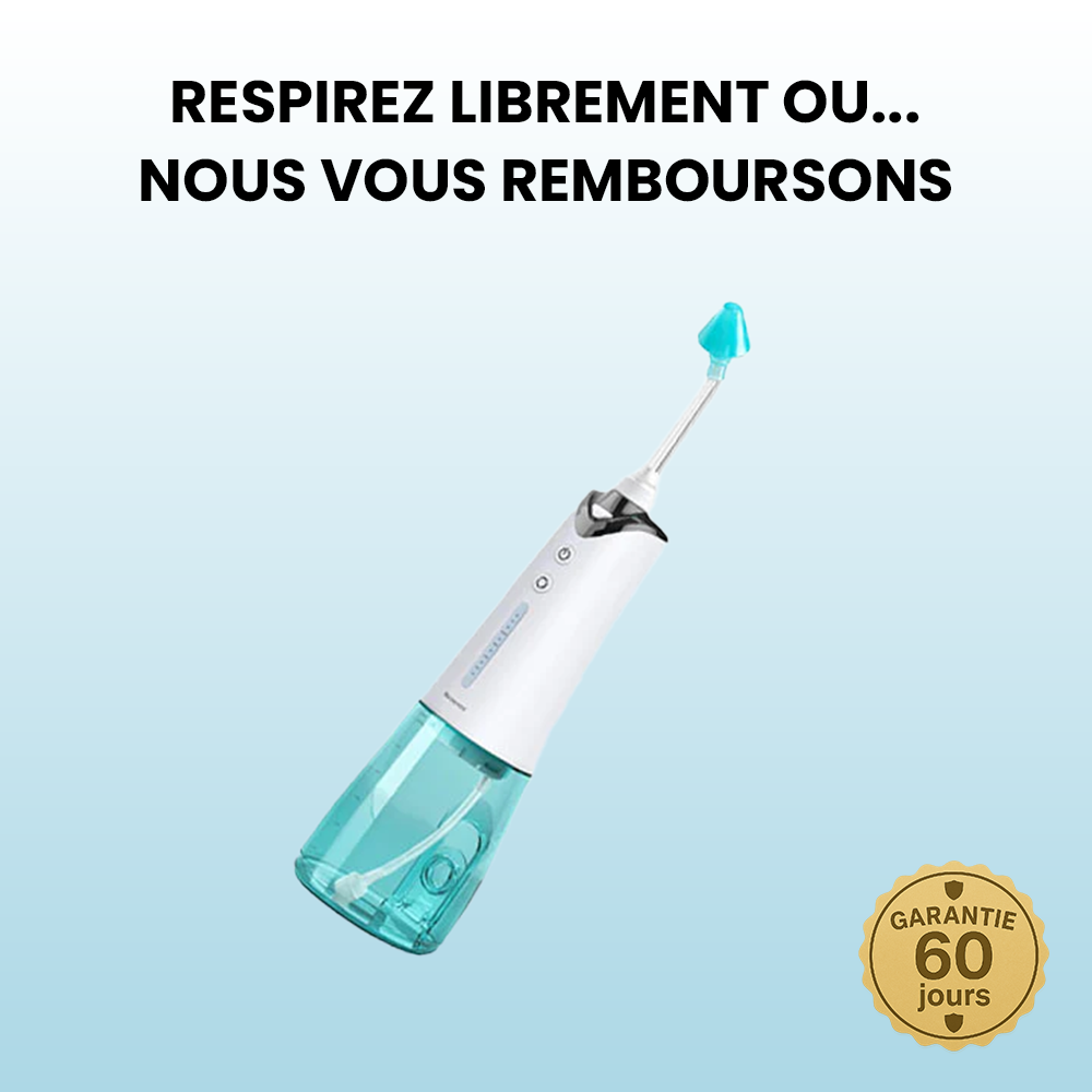 Meloria® NoseCleaner : L’appareil qui élimine les impuretés nasales et vous aide à respirer librement.