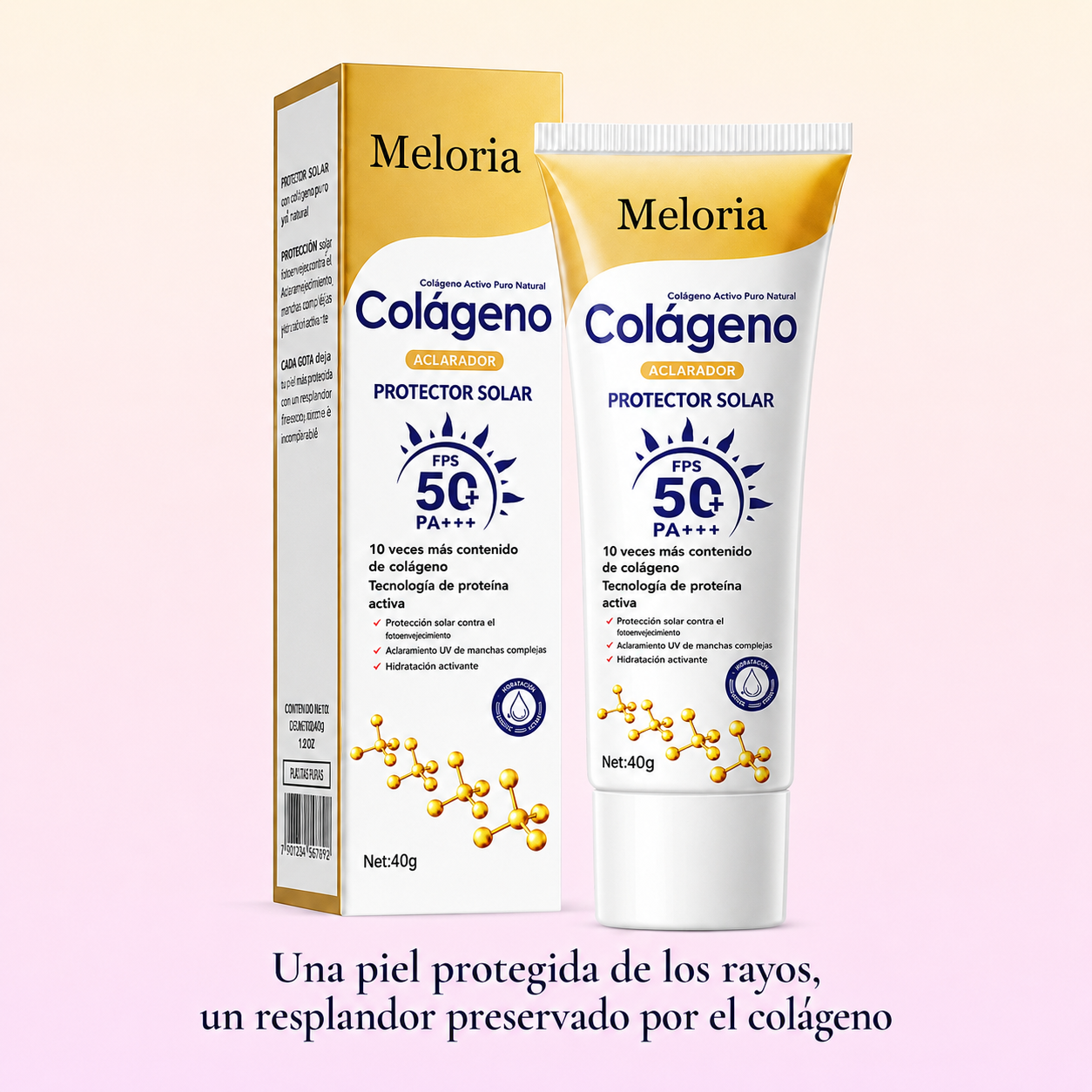 Crème solaire collagène SPF 50+